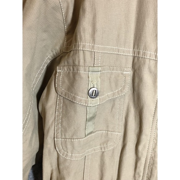 Kuhl Jacket Womens Small Tan Hooded Utility Field Coat Cotton Nylon Outdoor - Picture 4 of 14